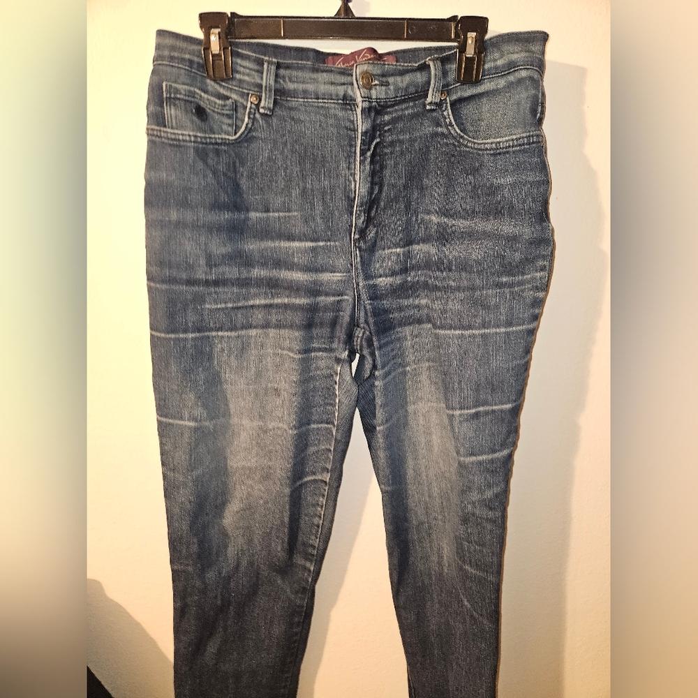 Gloria Vanderbilt Womans Amanda Blue Jeans Size 10 - Picture 2 of 13